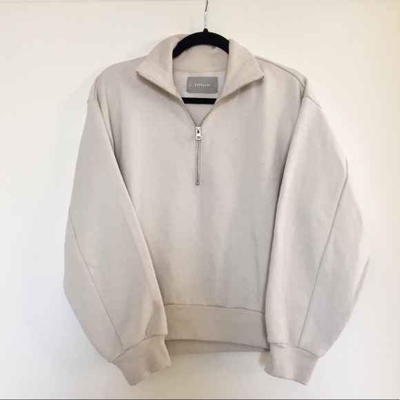 oversized half zip fleece